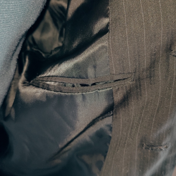 CALVIN KLEIN Black Pink Stripe Blazer - Picture 9 of 11